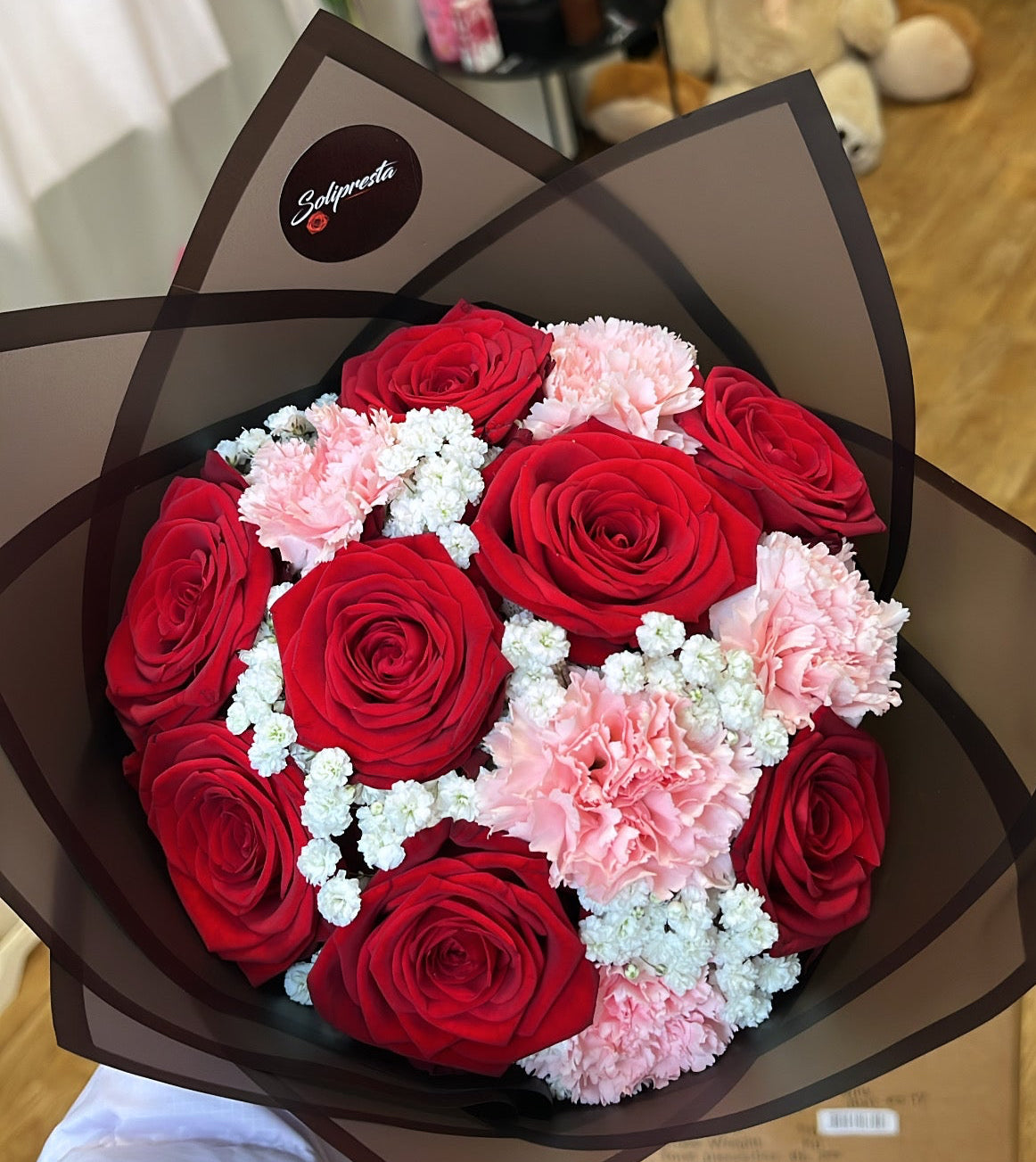 Bouquets de Roses aux Teintes Variées