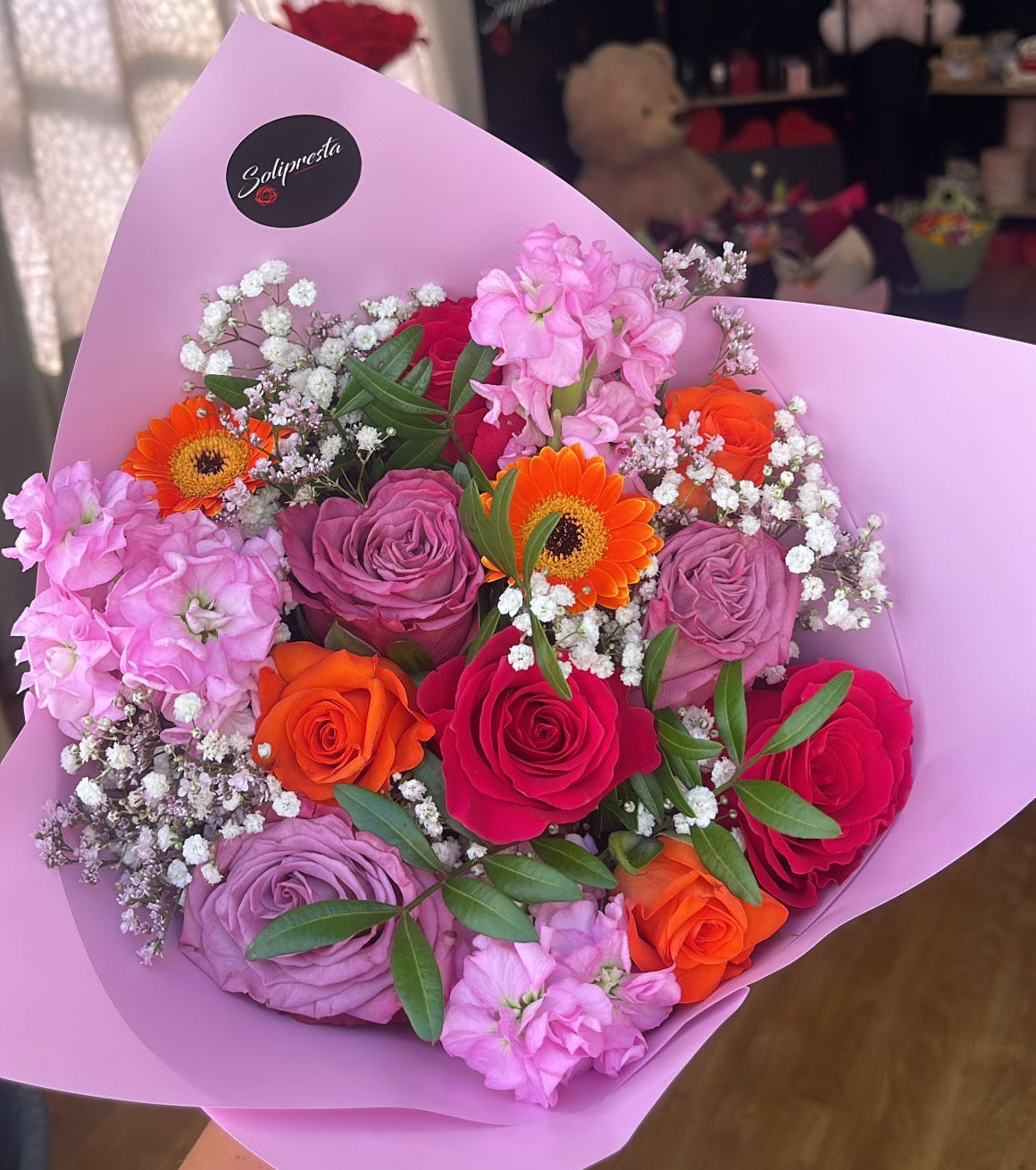 Bouquets de Roses aux Teintes Variées
