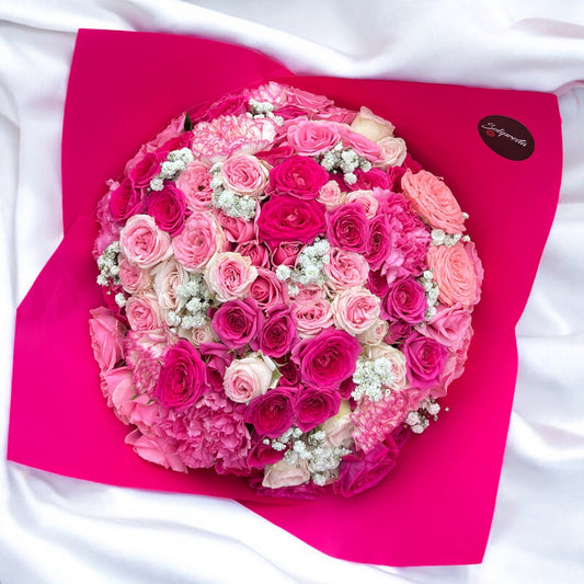 Bouquets de Roses aux Teintes Variées