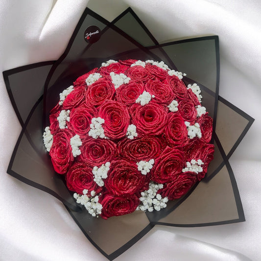 Bouquets de Roses Pailletées