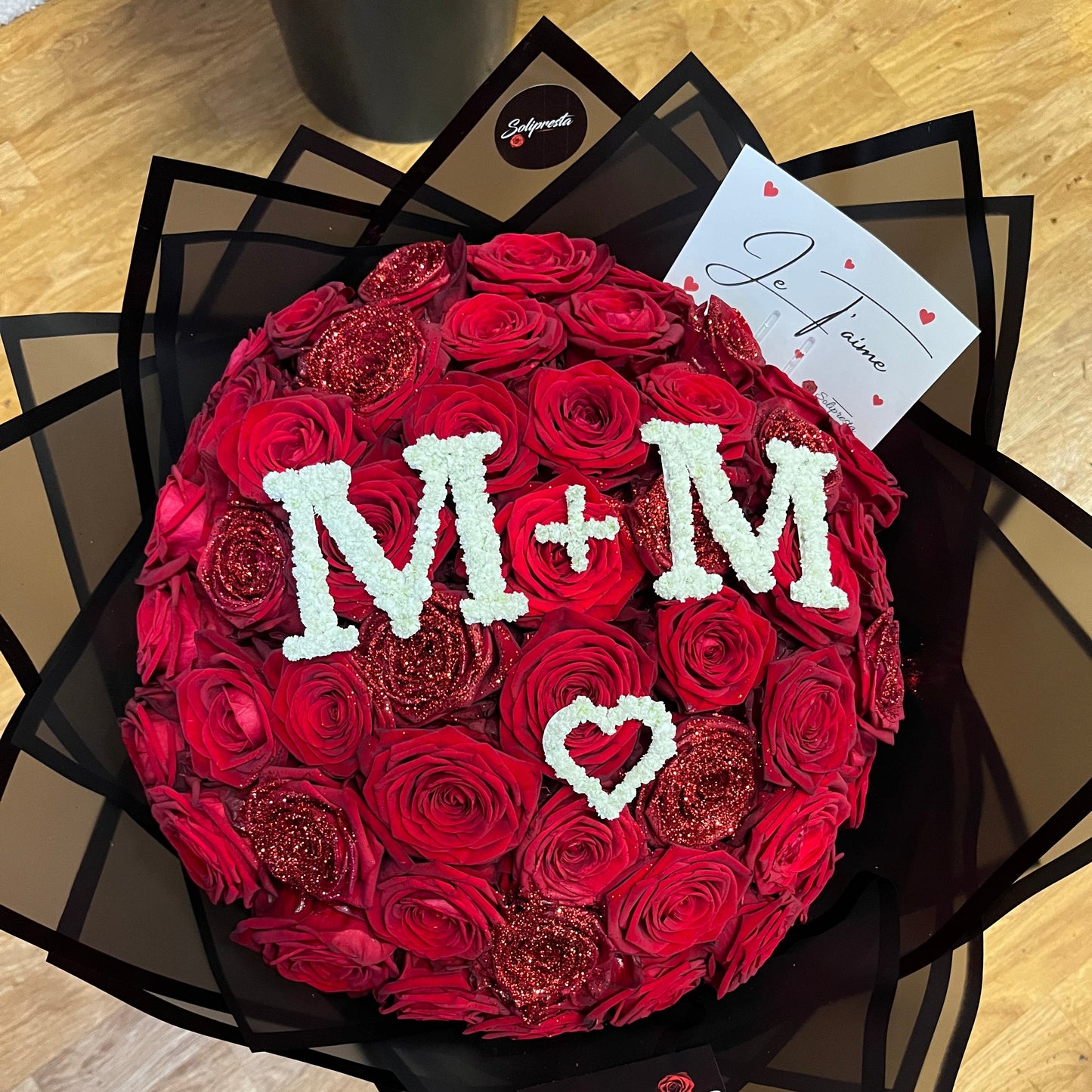 Bouquets de Roses Pailletées