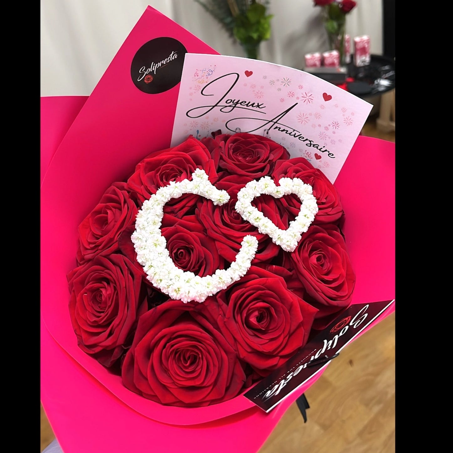Bouquets de Roses Personnalisation Premium